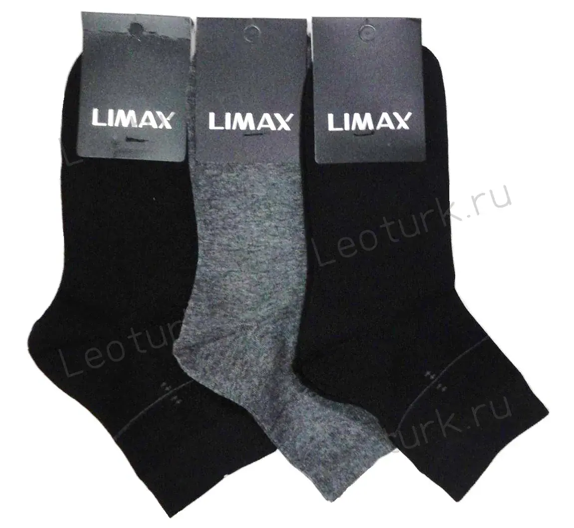 ЛИМАКС (LIMAX) Носки мужские средне-укороченные, кеттельный шов, ассорти, "маленький рисунок на паголенке"
