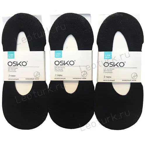 OSKO, Следки капроновые, эластичные, сеточка, черные