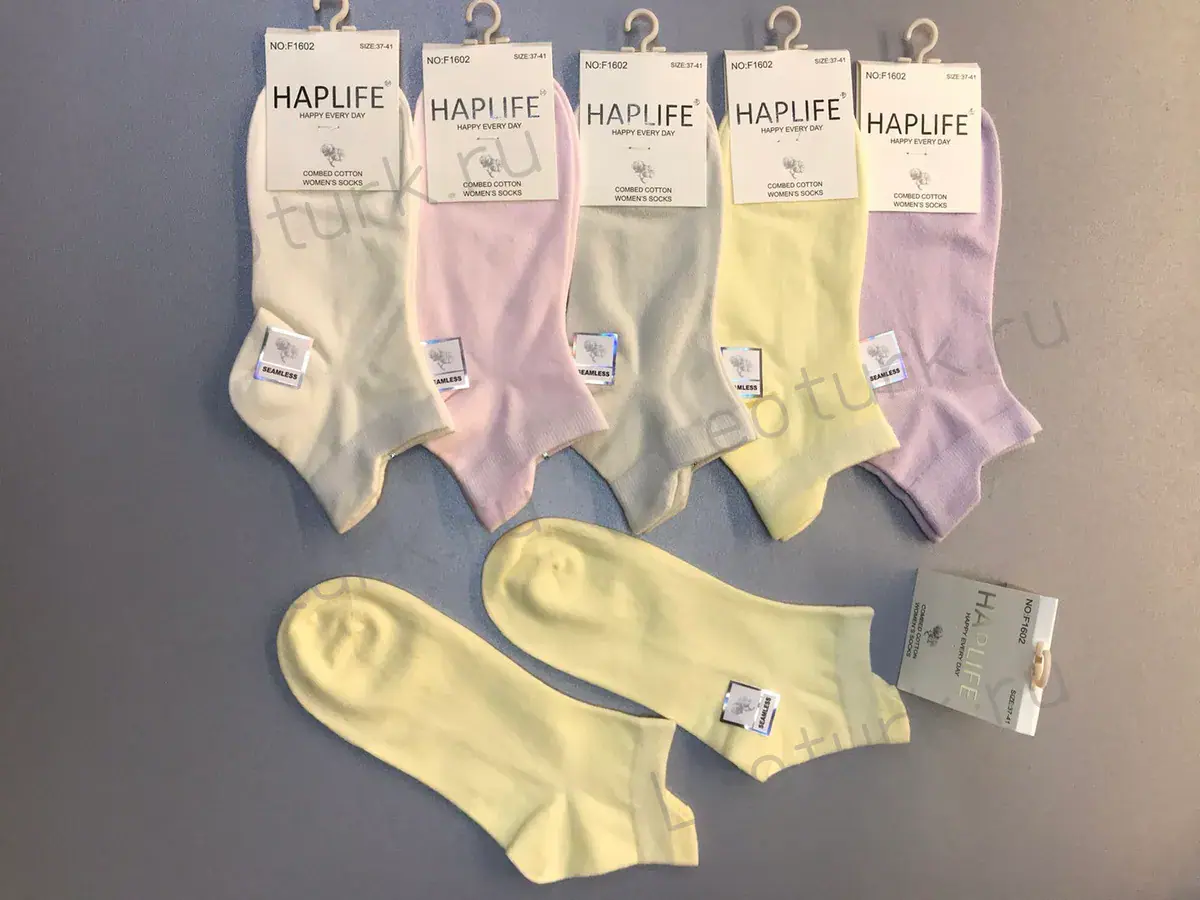 HAPLIFE,Носки женские,короткие,,однотонные,цветные
