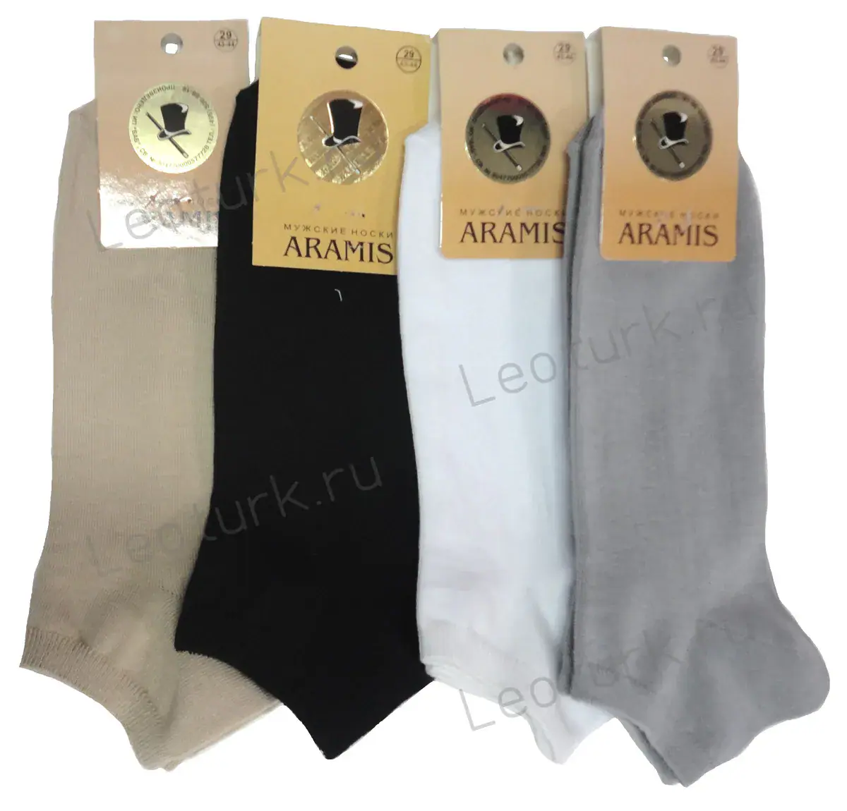 Aramis, Носки мужские короткие бежевые