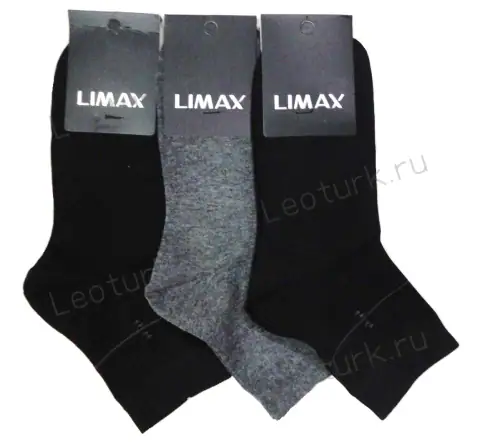 ЛИМАКС (LIMAX) Носки мужские средне-укороченные, кеттельный шов, ассорти