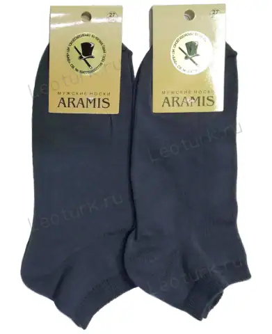 Aramis, Носки мужские короткие темно-серые
